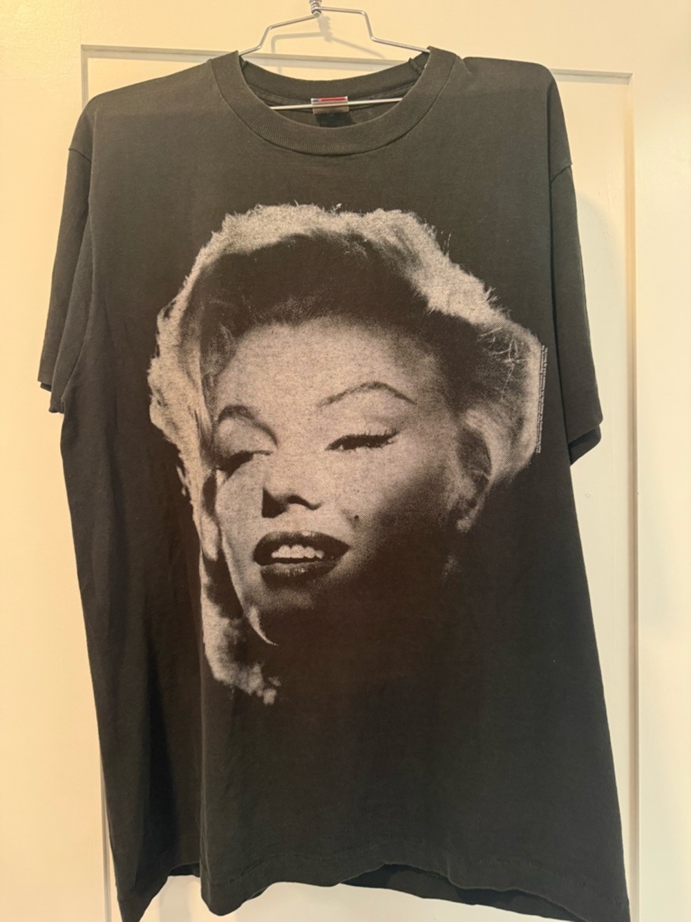 Vintage Marilyn Monroe Black Crewneck Tee Size Large